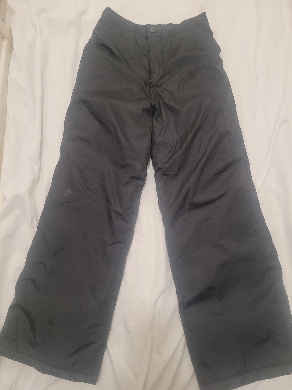 Kids Black Insulated Snow Pants - Unbranded